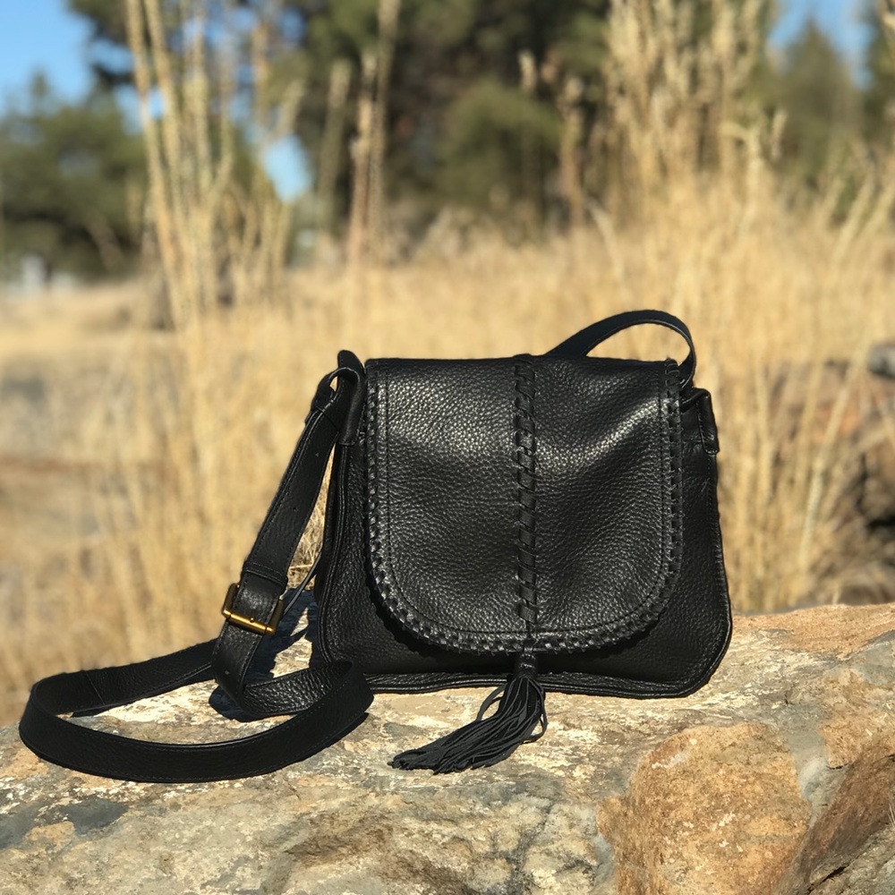Hobo Brio Black Leather Crossbody